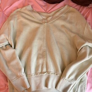 Hippie Rose Light Green Sweatshirt